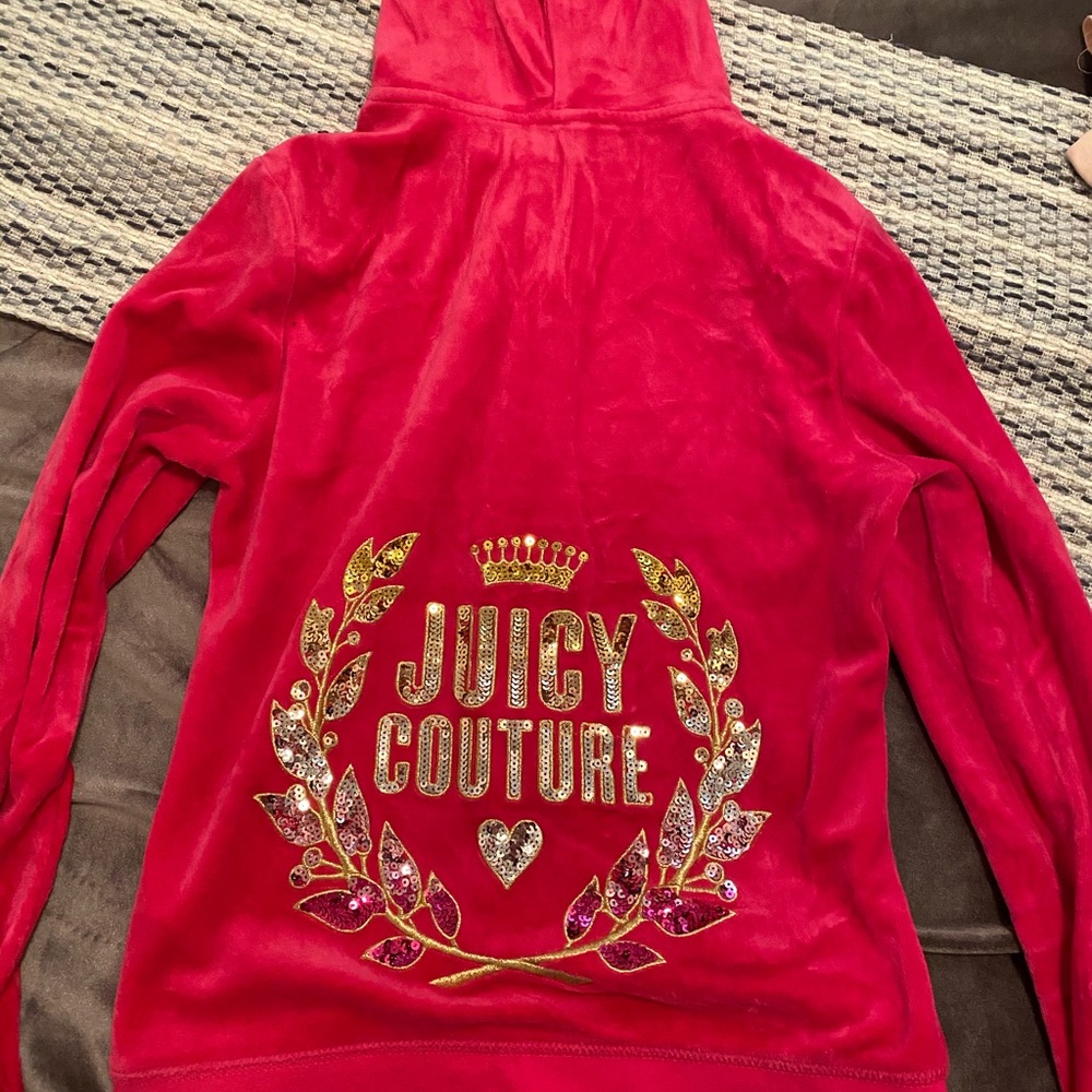 Super cute sequin JUICY COUTURE zip up